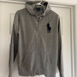 Boy’s Polo Ralph Lauren hoodie gray XL 18-20